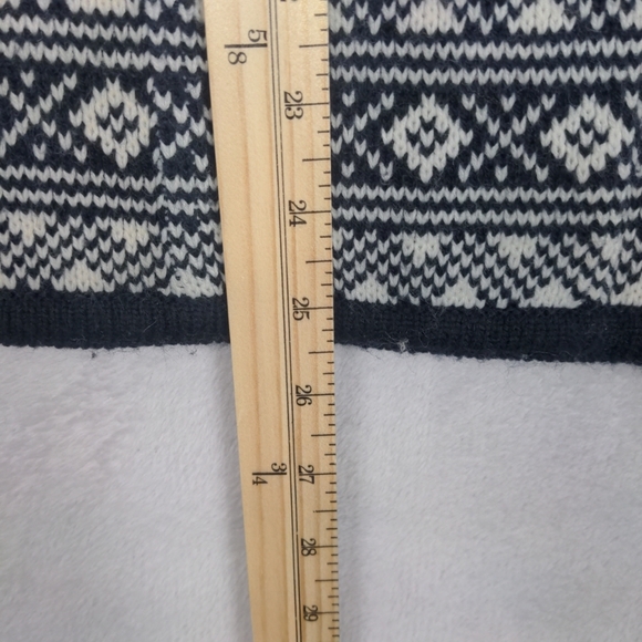 Crystal Kobe Cardigan Sweater Women Large Blue Fair Isle Vtg Preppy Old Money - Picture 5 of 11